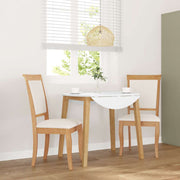 Eetkamerstoelen 2 st massief rubberhout 50x55x95,5 cm