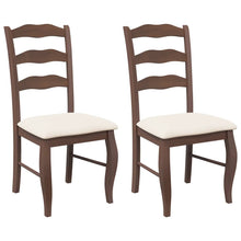 Eetkamerstoelen met kussens 2 stuks bruin massief hout rubber