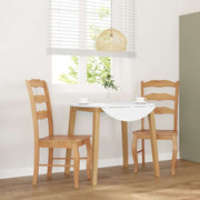 Eetkamerstoelen 2 stuks massief rubberhout