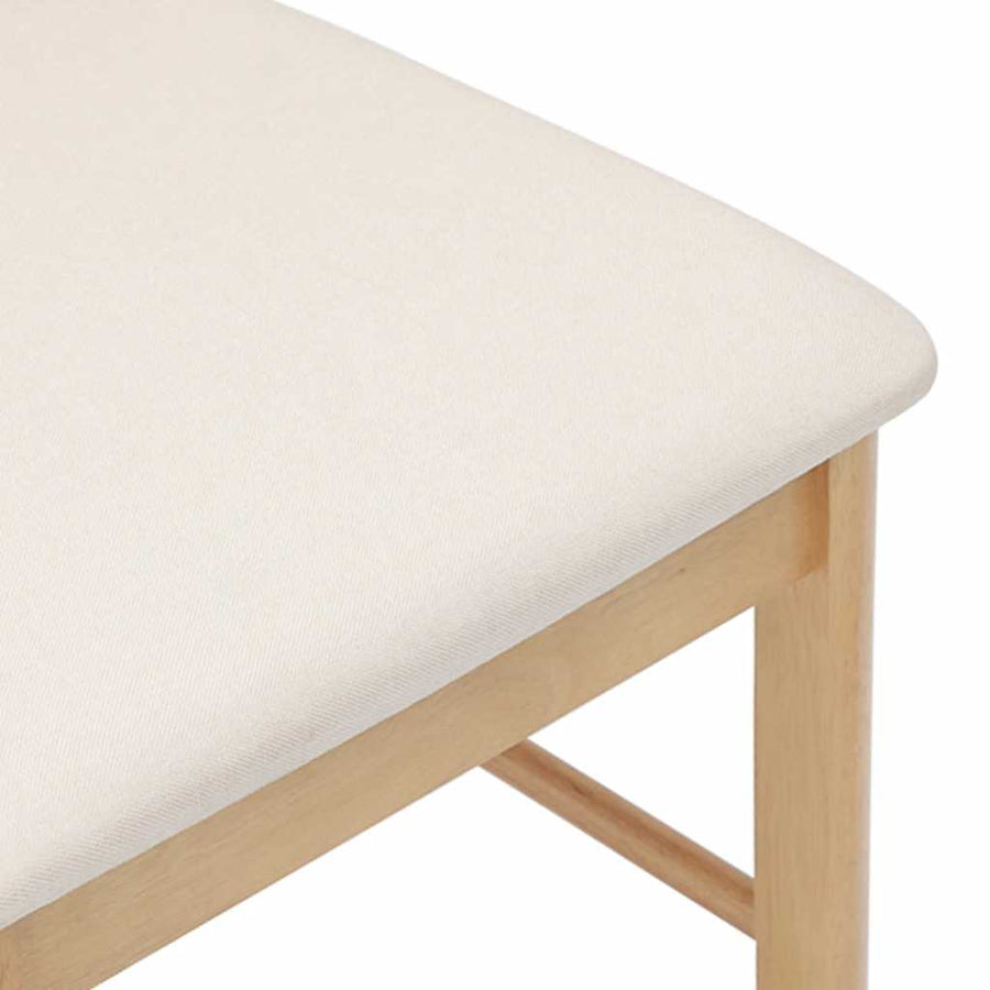 Eetkamerstoelen met kussens 2 st massief hout rubber