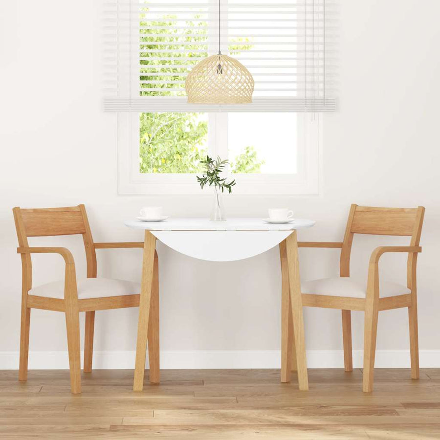 Eetkamerstoelen met kussens 2 st massief hout naturel rubber
