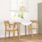 Dining chairs with cushions 2 pcs solid wood natural rubber