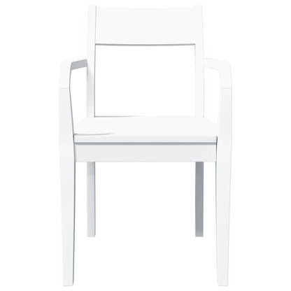 Eetkamerstoelen 2 st massief hout rubber wit