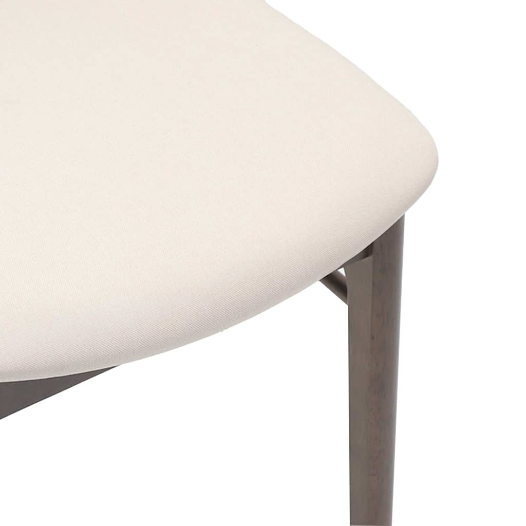 Eetkamerstoelen Met Kussens Massief Hout Rubber Bruin en licht