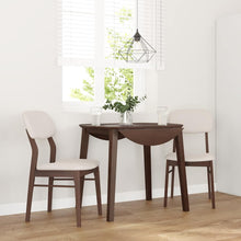 Eetkamerstoelen Met Kussens Massief Hout Rubber Bruin en licht