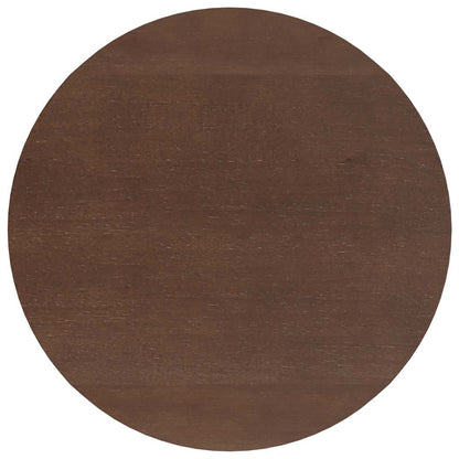 Eettafel bruin massief hout rubber