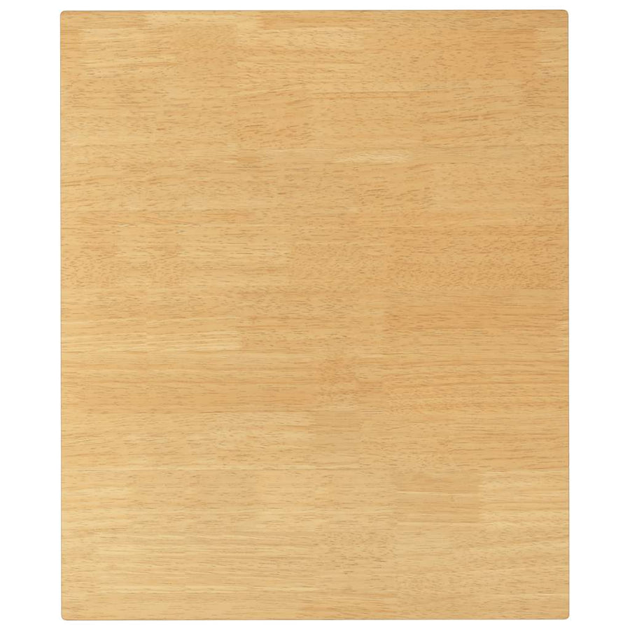 Eettafel massief hout wit rubber