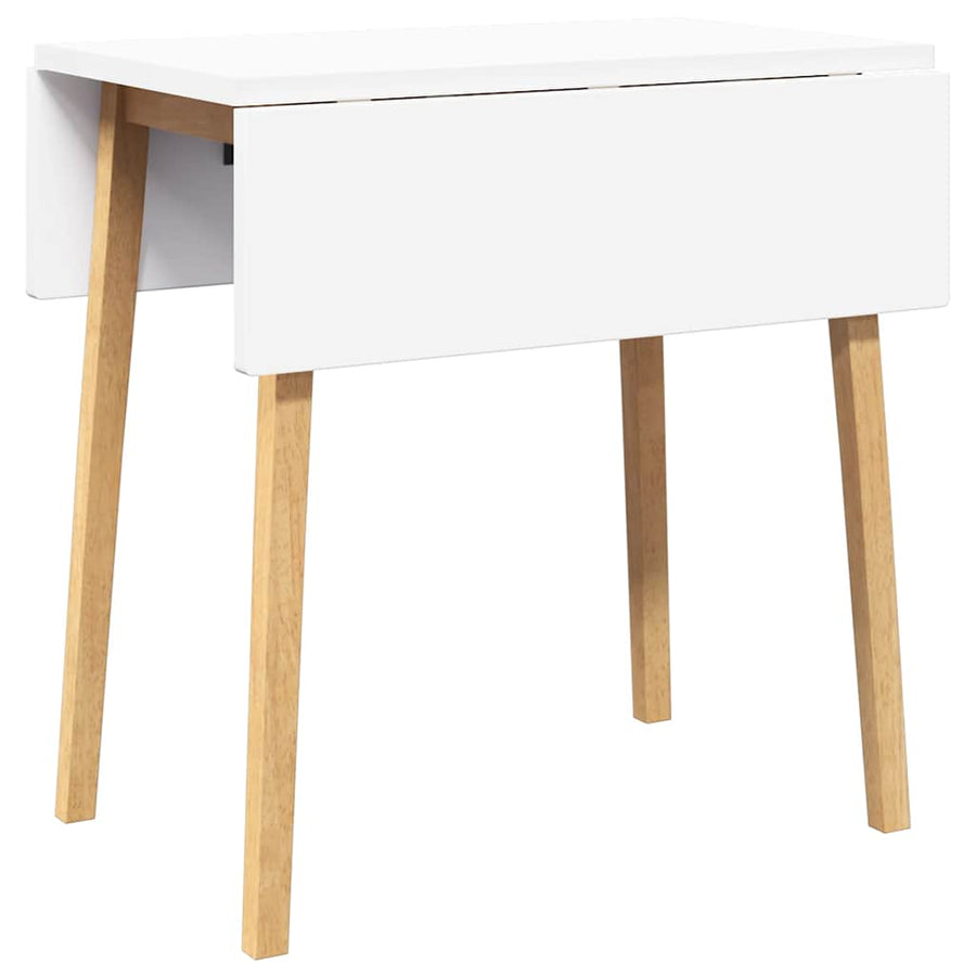 Eettafel massief hout naturel rubber