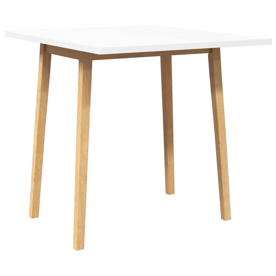 Eettafel massief hout naturel rubber