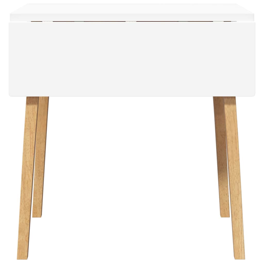 Eettafel massief hout naturel rubber