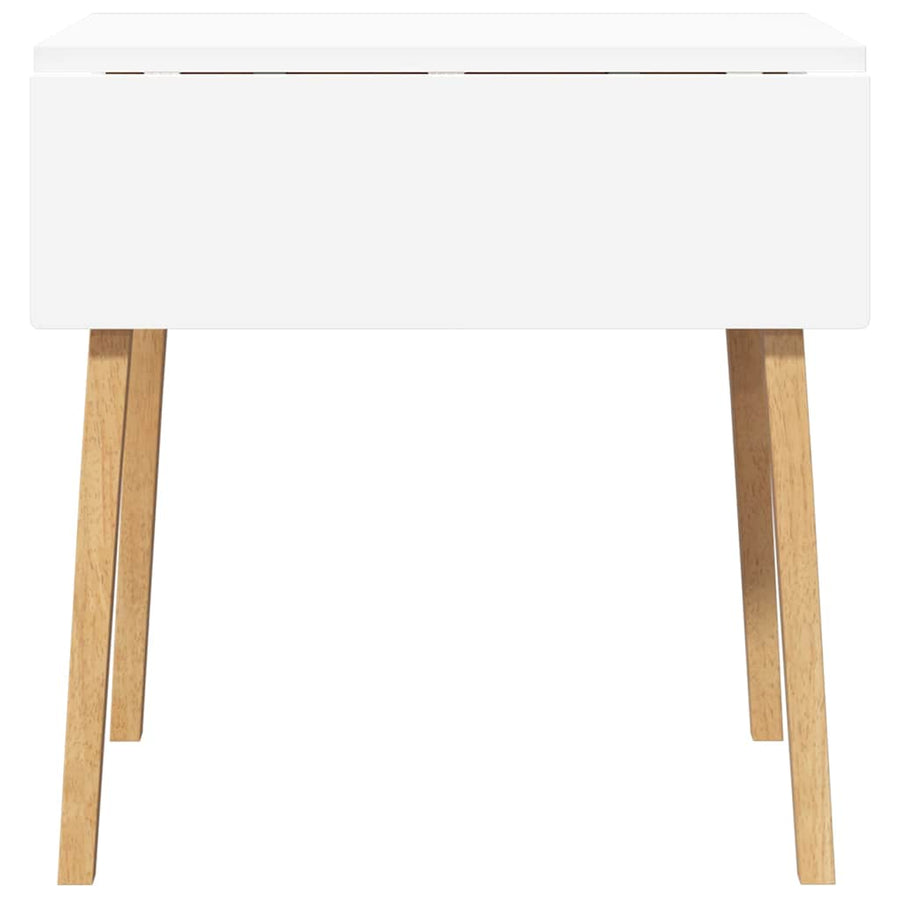 Eettafel massief hout naturel rubber