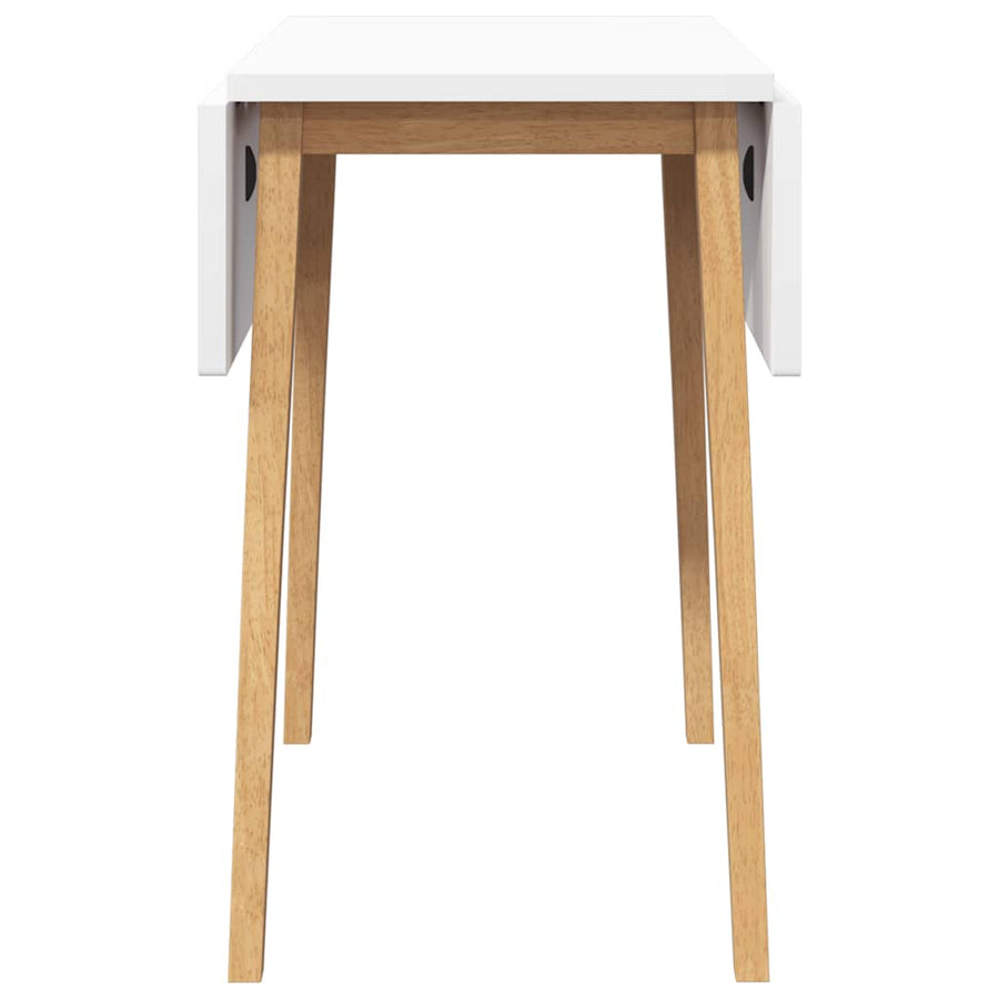 Eettafel massief hout naturel rubber