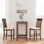 Bar stools with cushions 2 pieces Brown solid rubber wood