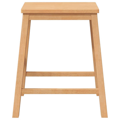 Barstoelen 2 st massief hout rubber