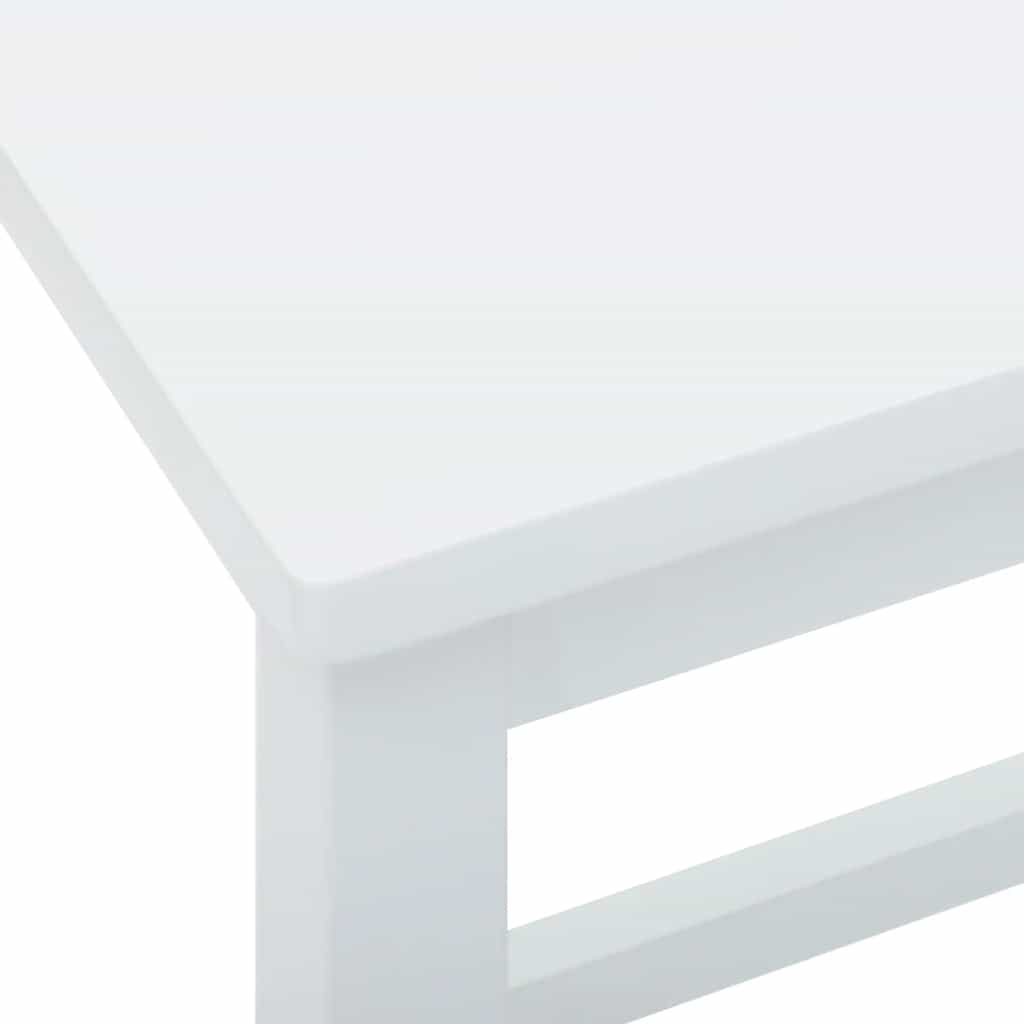 Barstoelen 2 st massief hout wit