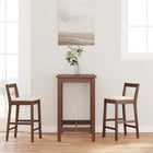 Bar stools with cushions 2 pieces Brown solid rubber wood
