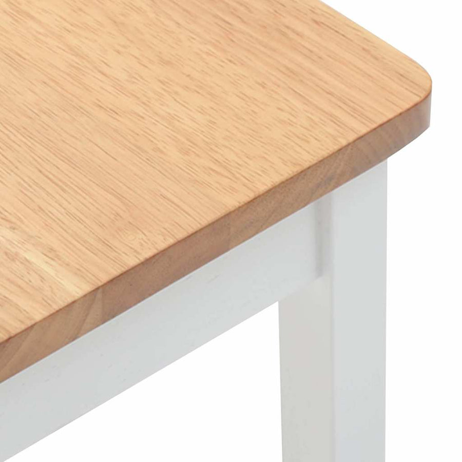 Barkrukken 2 stuks Wit Massief Hout Rubber