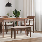 Bank 90 cm massief rubberhout bruin