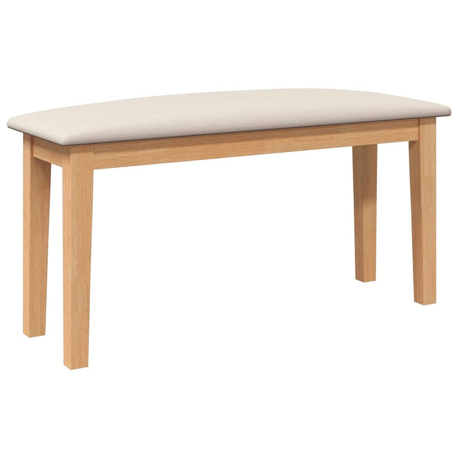 Bank 90 cm massief hout rubber
