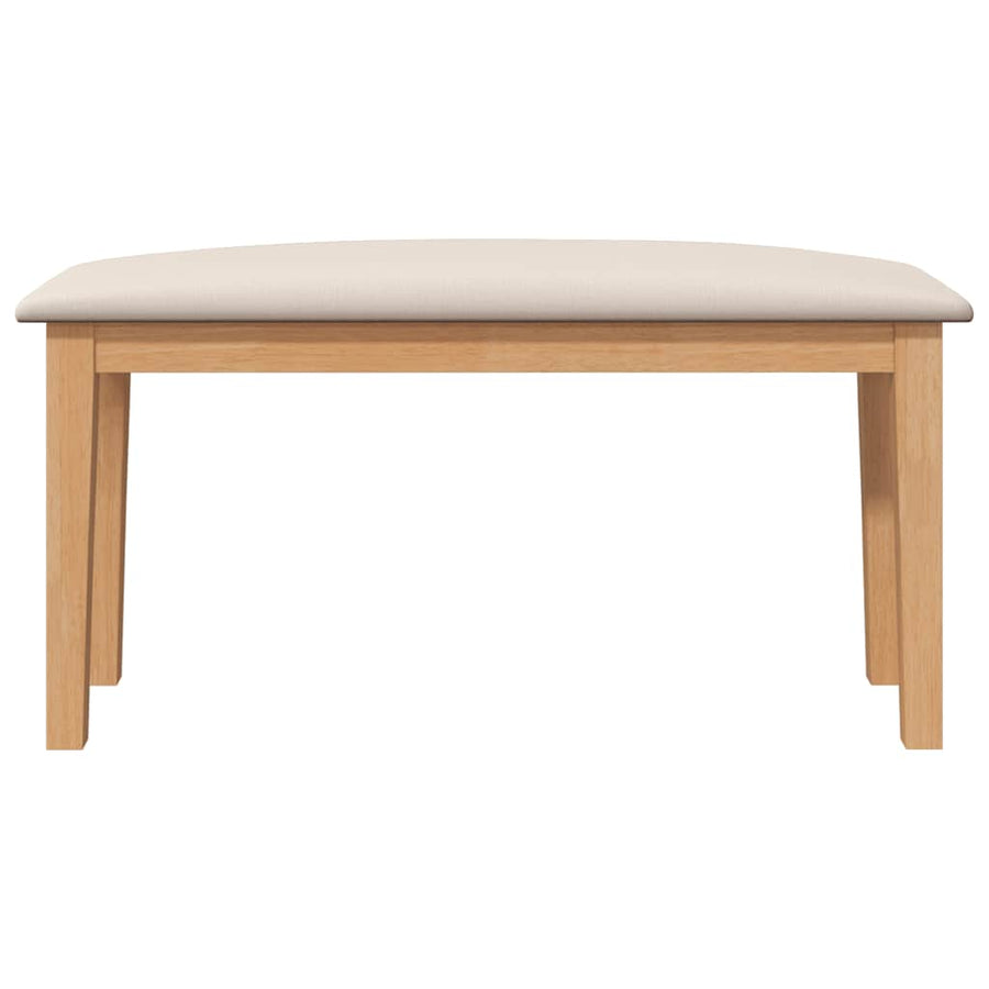 Bank 90 cm massief hout rubber