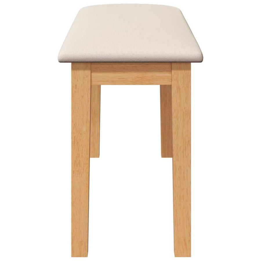 Bank 90 cm massief hout rubber