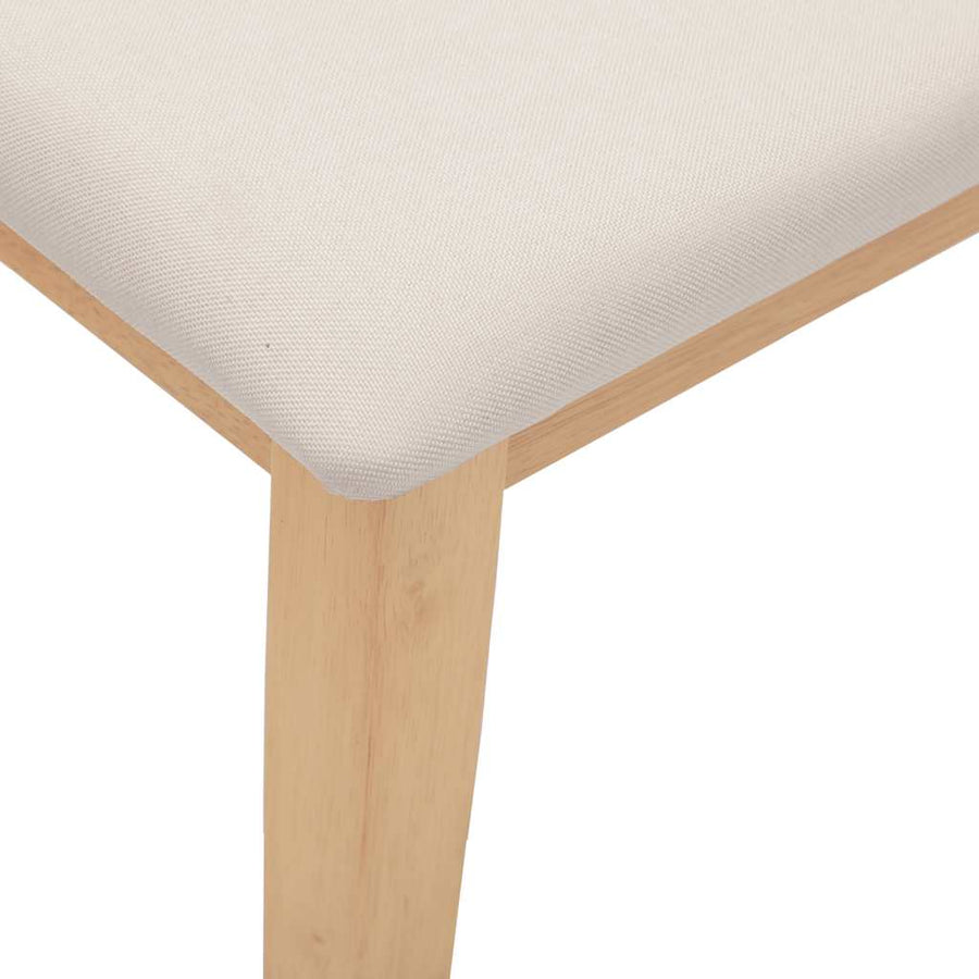 Bank 90 cm massief hout rubber