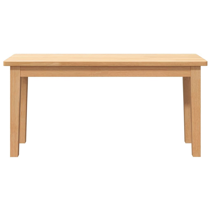 Bank 90 cm massief hout rubber