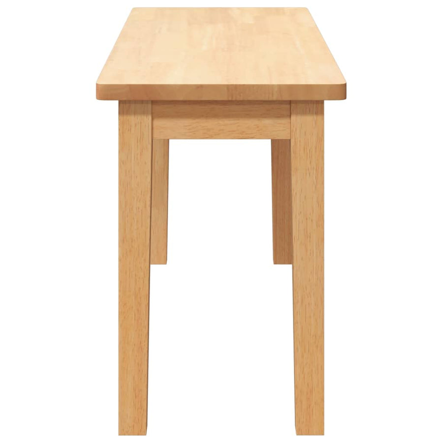Bank 90 cm massief hout rubber