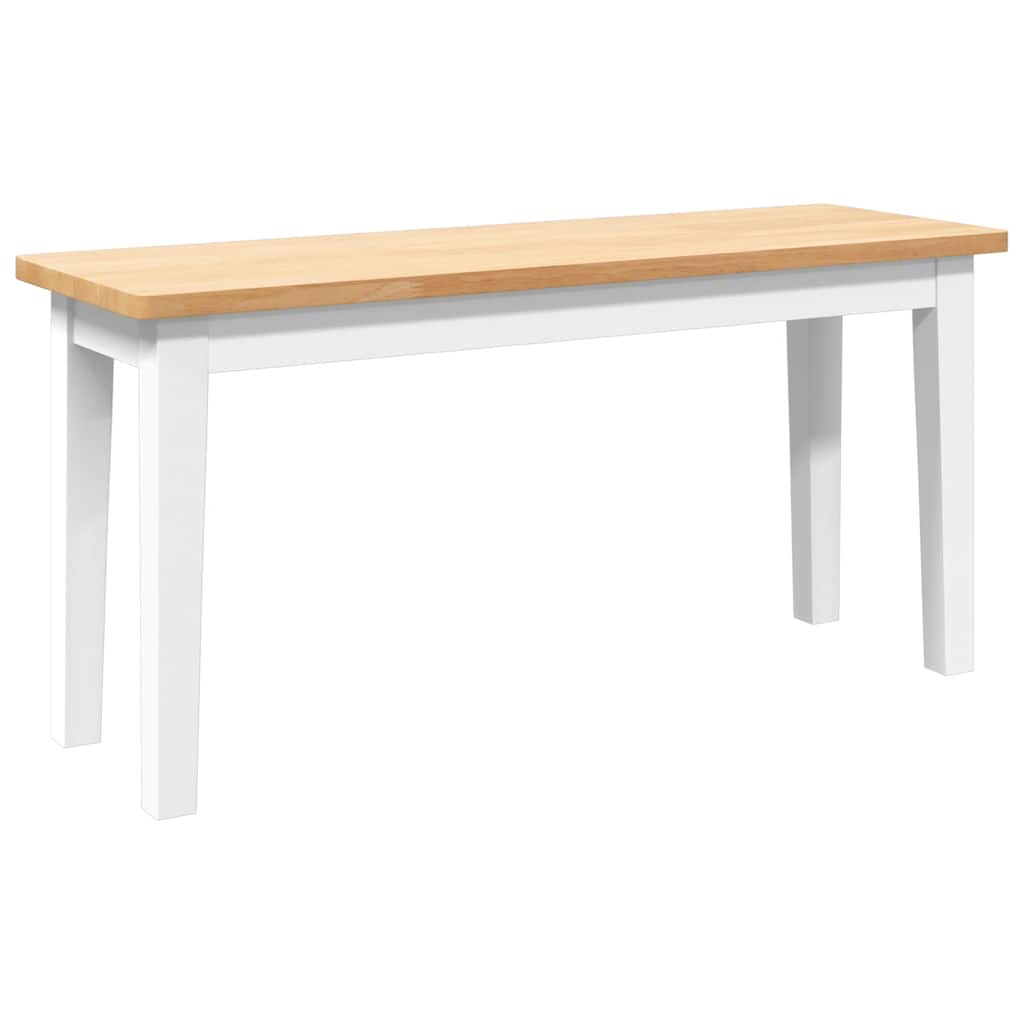 Bank 90 cm massief hout rubber