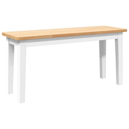Bank 90 cm massief hout rubber