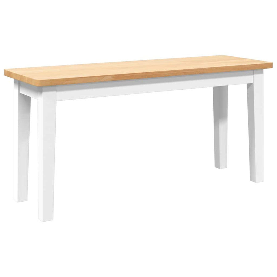 Bank 90 cm massief hout rubber