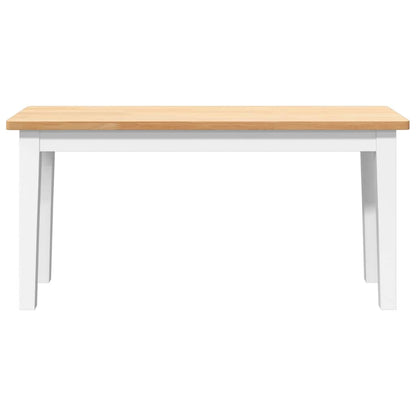 Bank 90 cm massief hout rubber