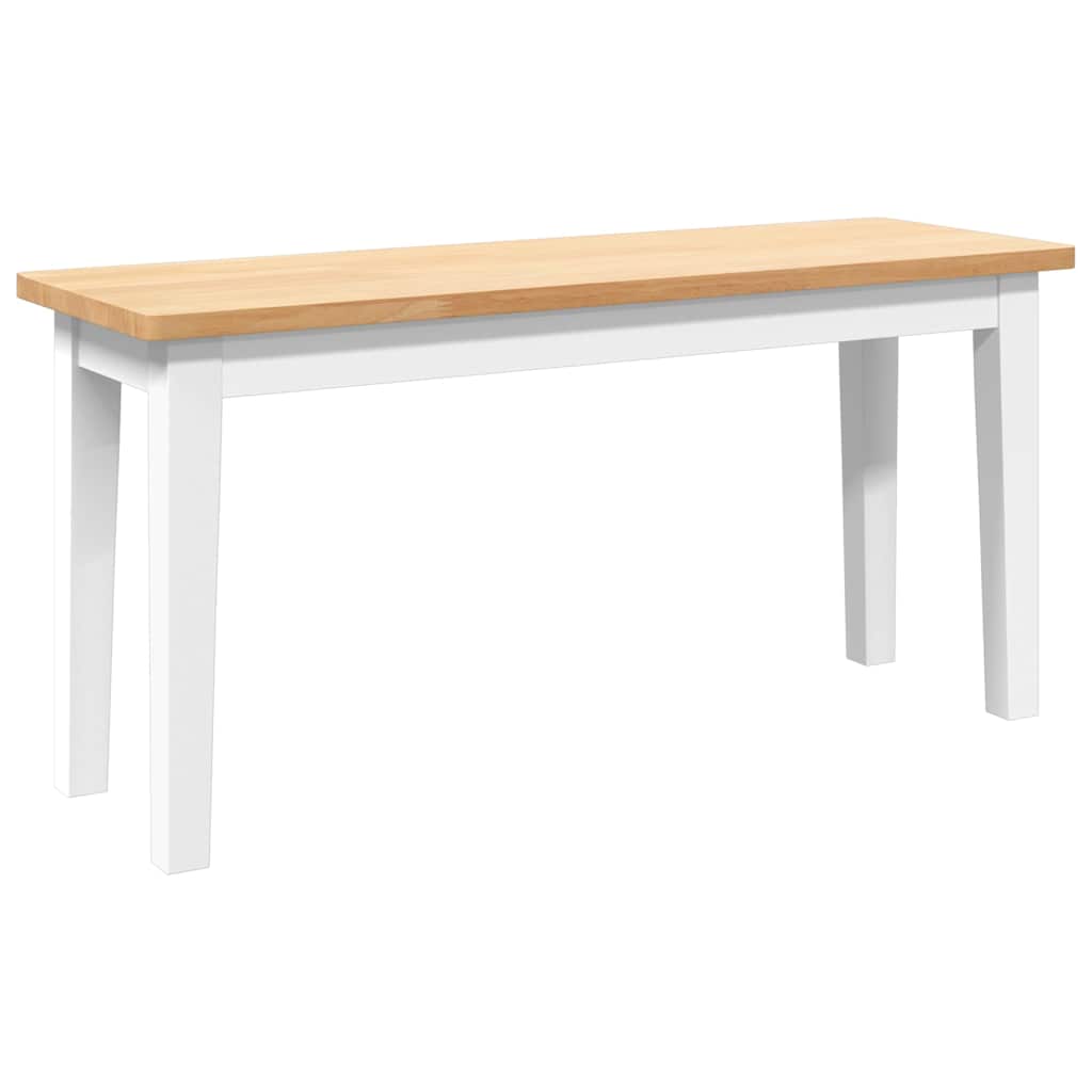 Bank 90 cm massief hout rubber
