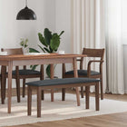 Bench 110 cm solid rubberwood brown