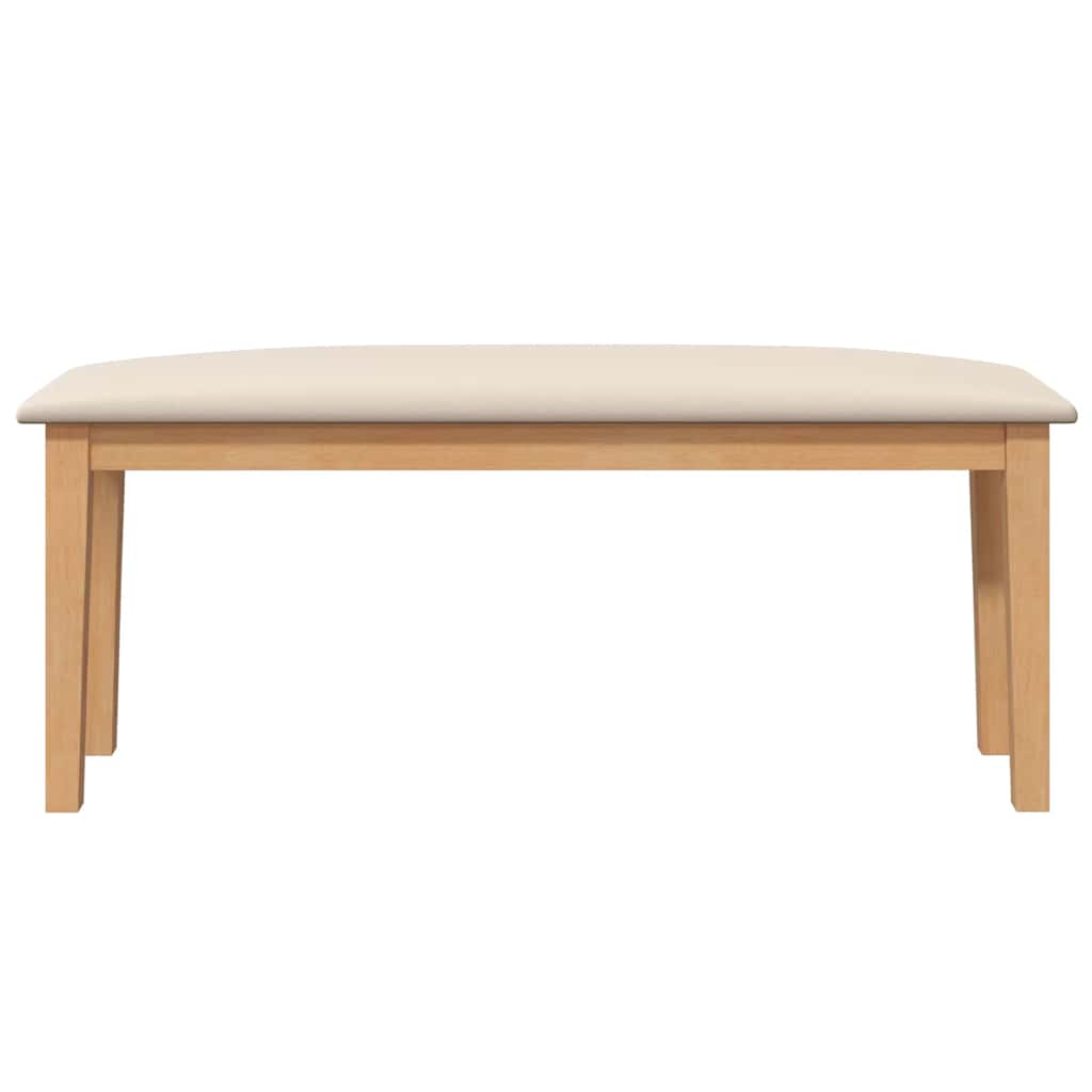 Bank 110 cm massief hout rubber
