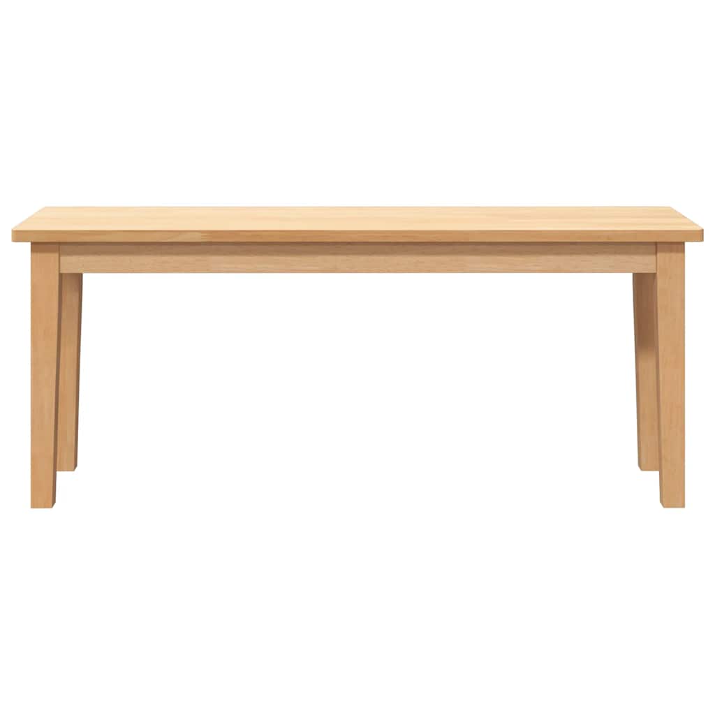 Bank 110 cm massief hout rubber