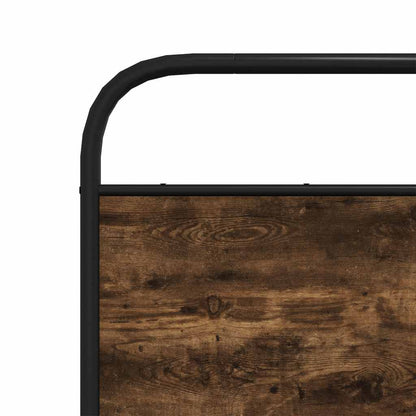 Bedframe zonder matras bewerkt hout gerookt eiken 120x190 cm
