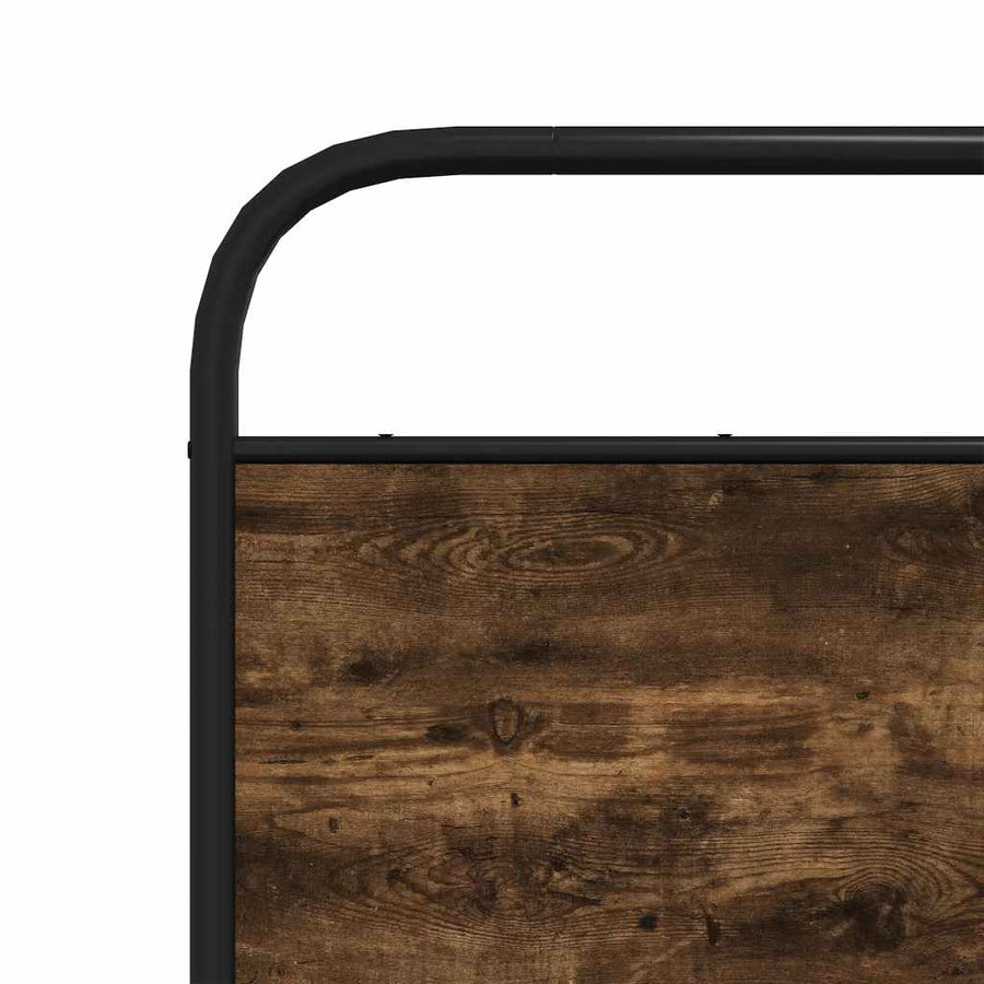 Bedframe zonder matras bewerkt hout gerookt eiken 120x200 cm