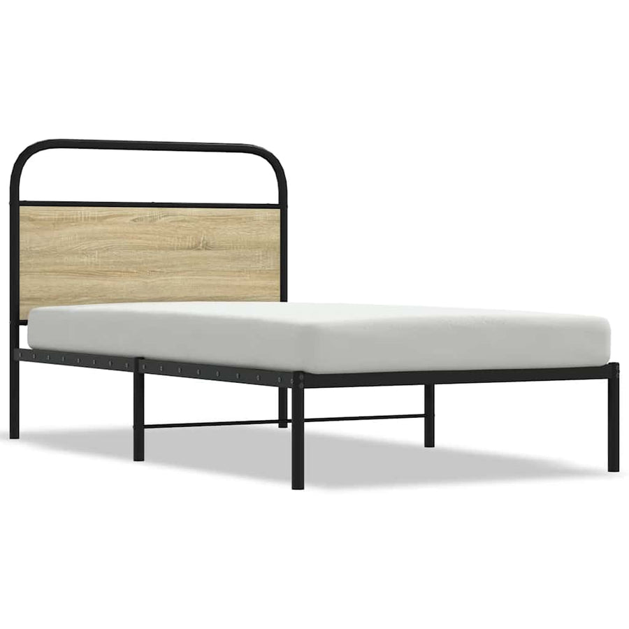 Bedframe Zonder Matras Bewerkt Hout Kleur 90 x 200 cm