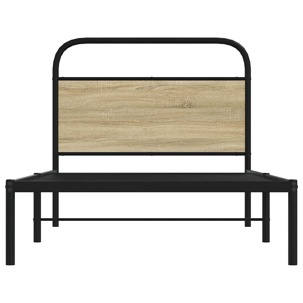 Bedframe Zonder Matras Bewerkt Hout Kleur 90 x 200 cm
