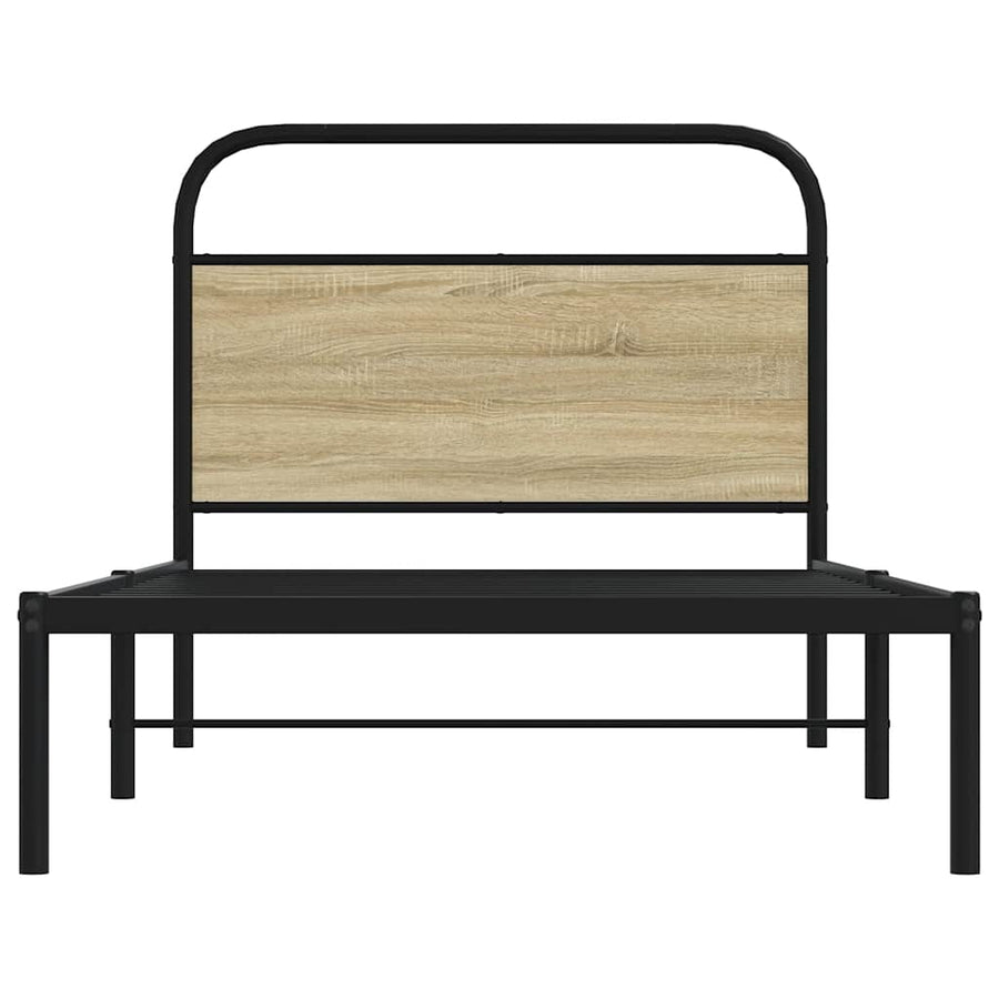 Bedframe Zonder Matras Bewerkt Hout Kleur 90 x 200 cm