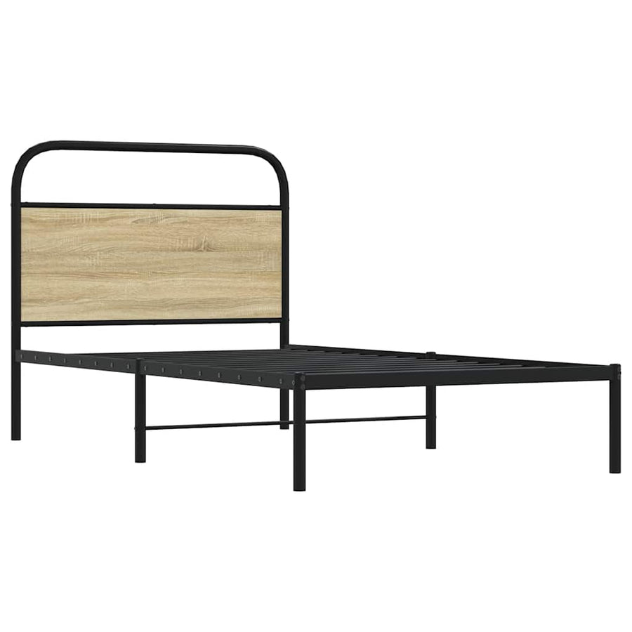 Bedframe Zonder Matras Bewerkt Hout Kleur 90 x 200 cm