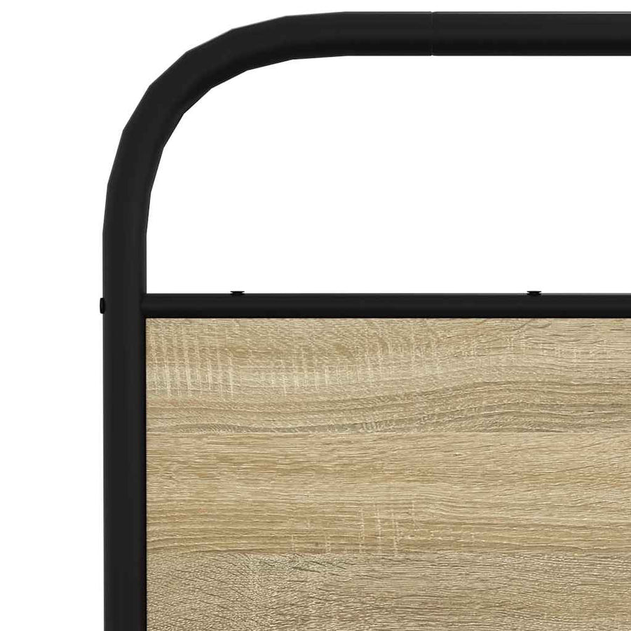 Bedframe zonder matras bewerkt hout sonoma eikenkleur 135x190cm