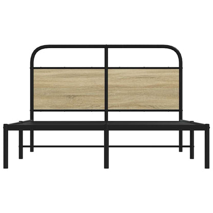 Bedframe zonder matras bewerkt hout sonoma eikenkleur 140x200cm