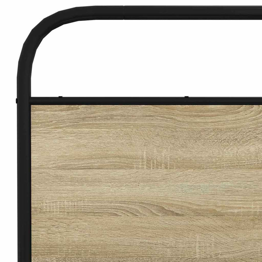 Bedframe zonder matras bewerkt hout sonoma eikenkleur 150x200cm