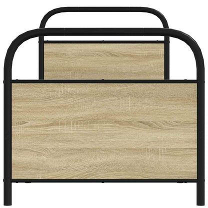 Bedframe zonder matras bewerkt hout sonoma eikenkleur 80x200 cm