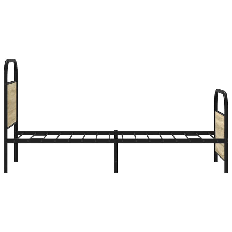 Bedframe zonder matras bewerkt hout sonoma eikenkleur 80x200 cm