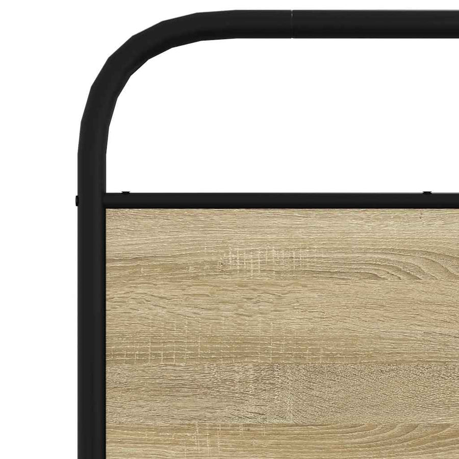 Bedframe zonder matras bewerkt hout sonoma eikenkleur 80x200 cm