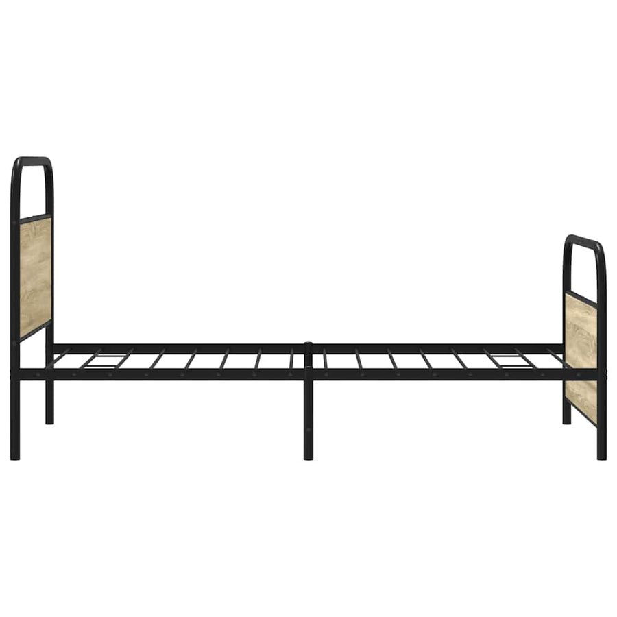 Bedframe zonder matras bewerkt hout sonoma eikenkleur 100x190cm