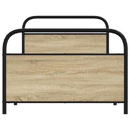 Bedframe zonder matras bewerkt hout sonoma eikenkleur 107x203cm